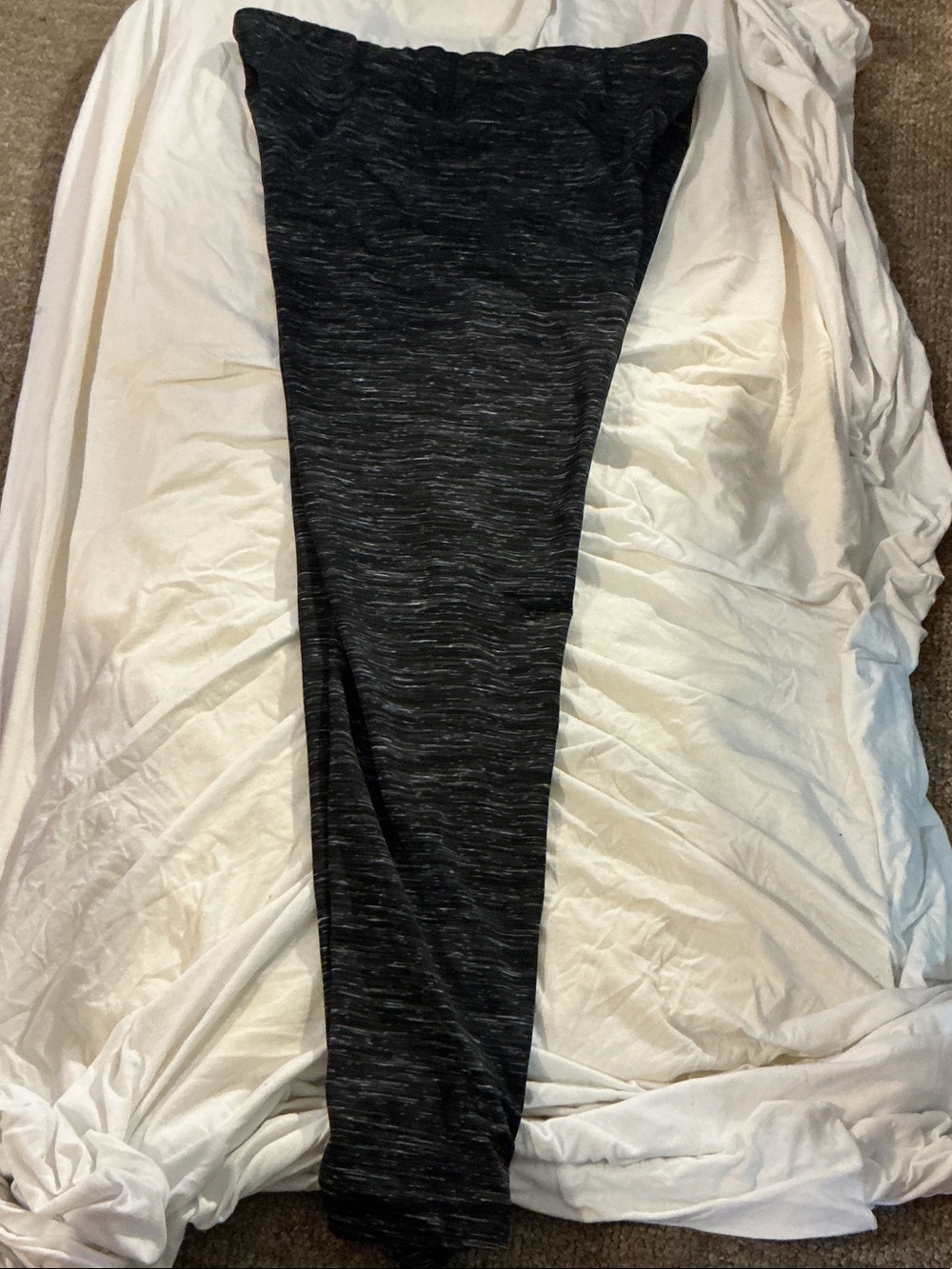 90 Degree By Reflex Black Heathered Leggings
